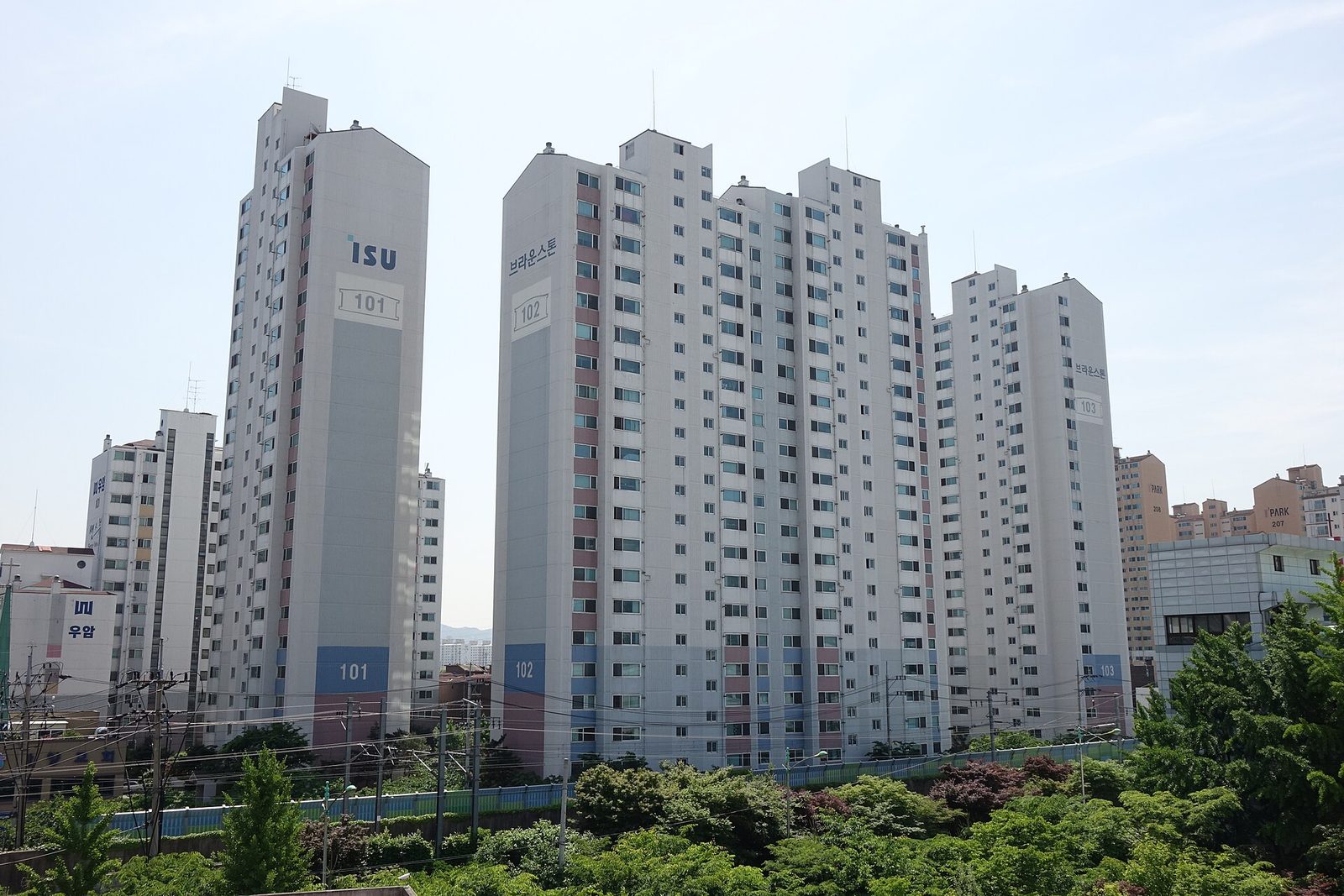 도봉구의 고층 아파트 단지